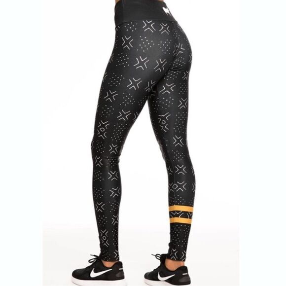 EXCELLENT CONDITION SIZE XS GOLDSHEEP MUDCLOTH PRINT LEGGINGS - Picture 6 of 11